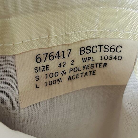 TropiCool 42R Vintage Blazer Red Gold Two Button Lined Vented 100% Polyester - Picture 4 of 8